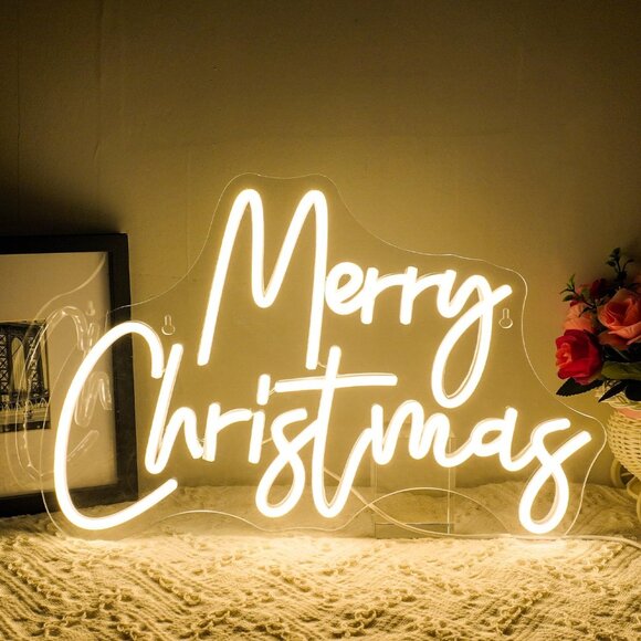 Other - New Merry Christmas Neon Sign Dimmable Warm White LED Light for Wall Decor